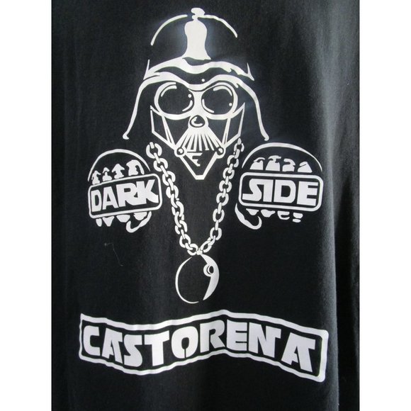 Darth Vader Dark Side Castorena T Shirt XL Gildan Cotton Made in Nicaragua EUC - Picture 2 of 9